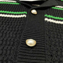 Conjunto Casablanca Crochê Preto e Verde