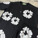 Conjunto Denim Tears Camiseta/ Shorts - Preto